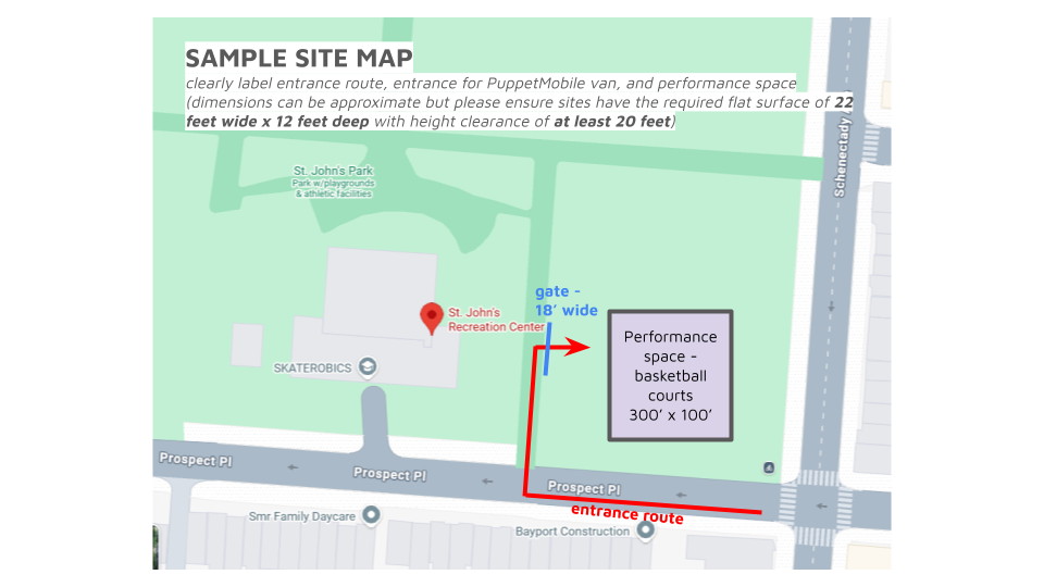 Sample Site Map for Puppetmobile