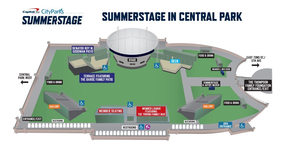 SummerStage Venue Map